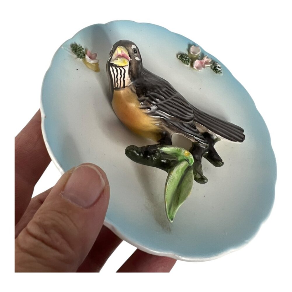 Lefton 3D Bird Plate - Picture 2 of 6